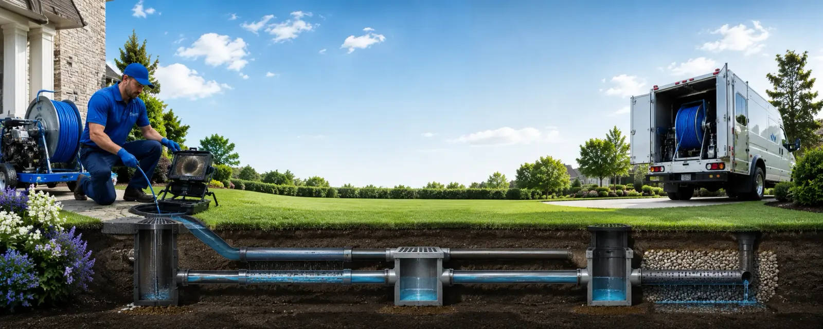 Outdoor drain cleaning information for Stockton, NJ
